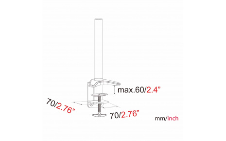 HFTEK® – Monitorhalterung für 3 Bildschirme (MP230C-90N)