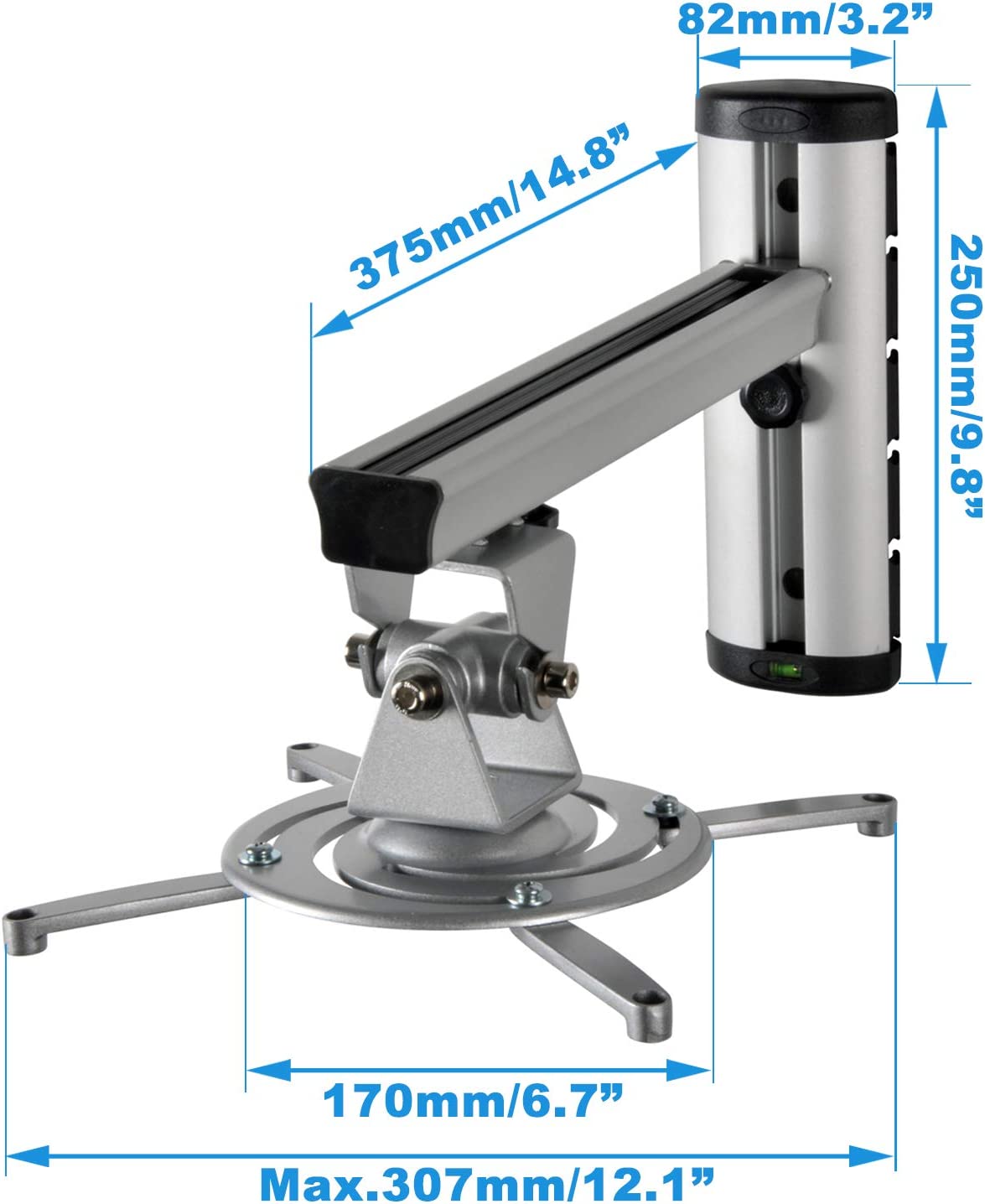 HFTEK® – Universal-Wand-Halterung für Beamer und Projektoren (FA03PRS) – Bild 2