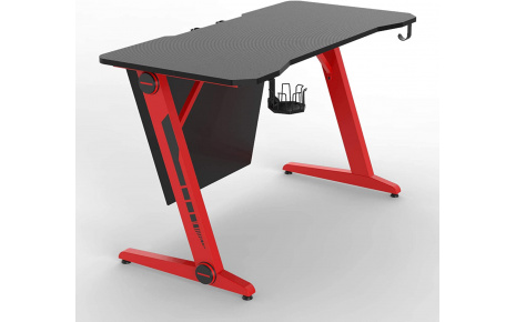HFTEK® - Gaming Schreibtisch - Computertisch mit RGB LED (FA21GRB)