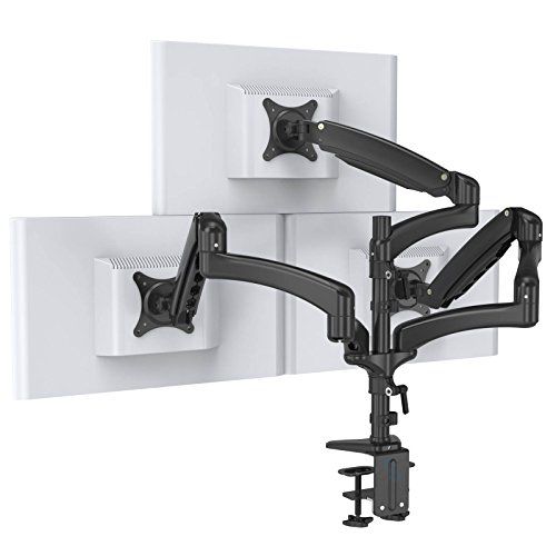 HFTEK® – Monitorhalterung für drei Bildschirme von 15 bis 27 Zoll FY138DB / FY138DW – Bild 4