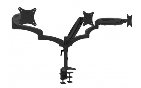 HFTEK® – Monitorhalterung für drei Bildschirme von 15 bis 27 Zoll (GM137DB)