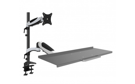HFTEK® – Monitorhalterung mit Tastaturablage (FY01WS)