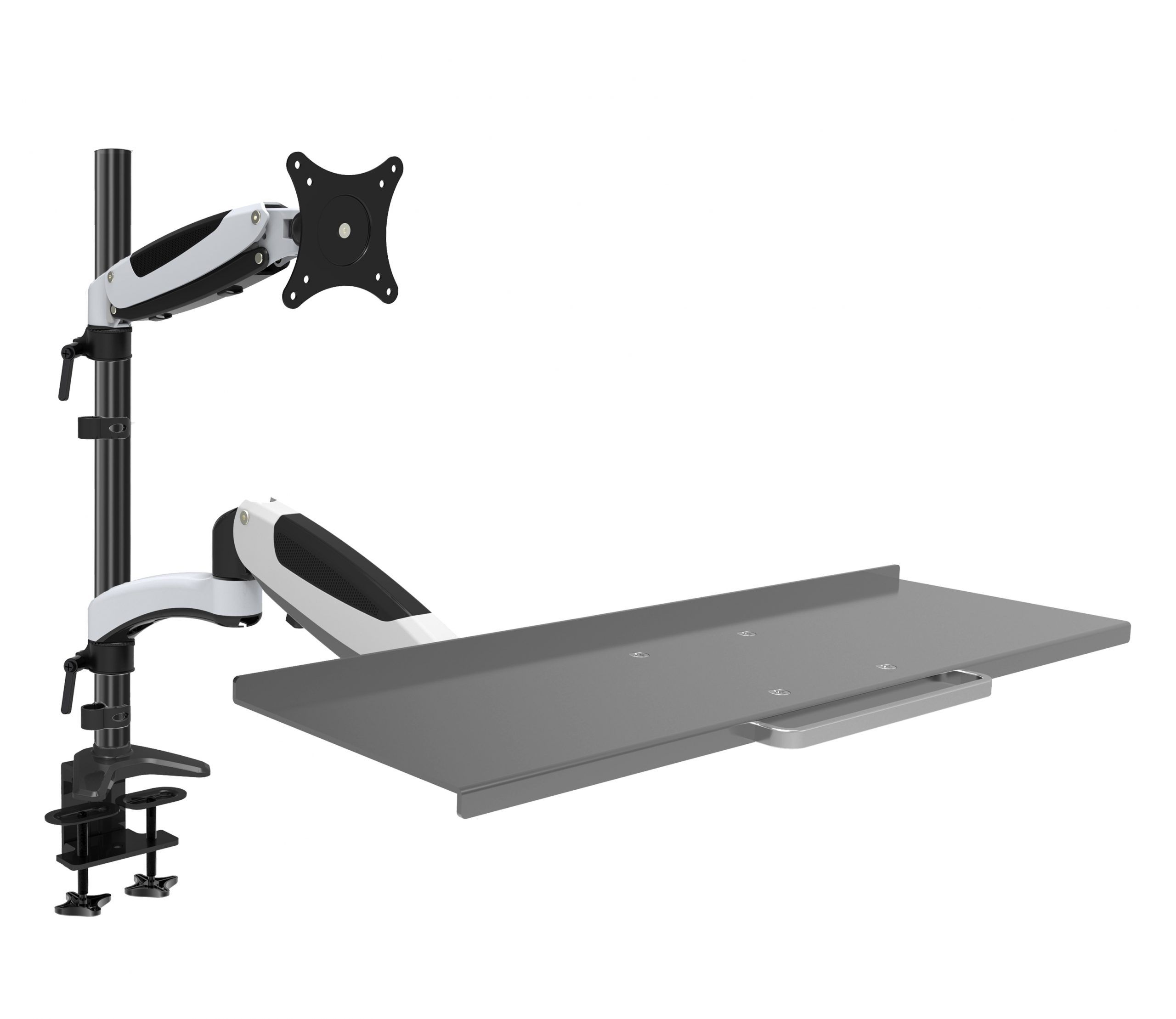 HFTEK® – Monitorhalterung mit Tastaturablage (FY01WS)