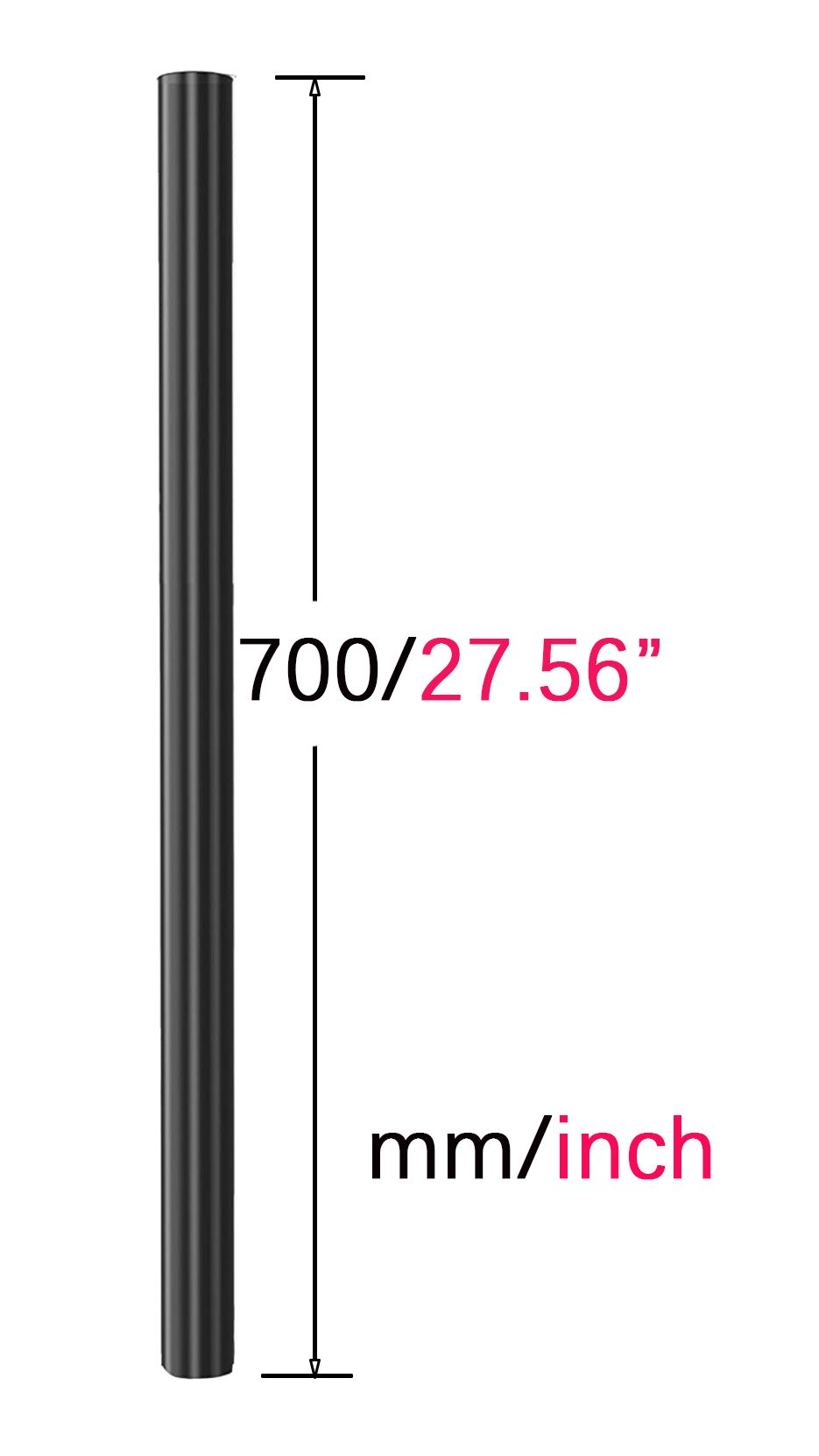 HFTEK® - Zubehör Säule für Monitorhalterung – 70cm Standrohr (HF0830MB) – Bild 2
