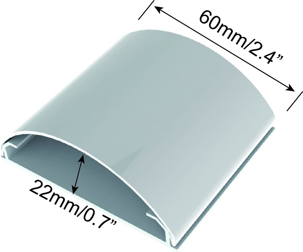 HFTEK® - D-Line Kabelkanal Alu Abdeckung für Wand (HF12A) – Bild 3