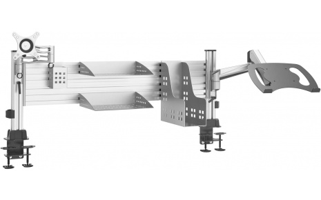 HFTEK® – Dual Minitorarm Doppel Tischhalterung (HF14TP)