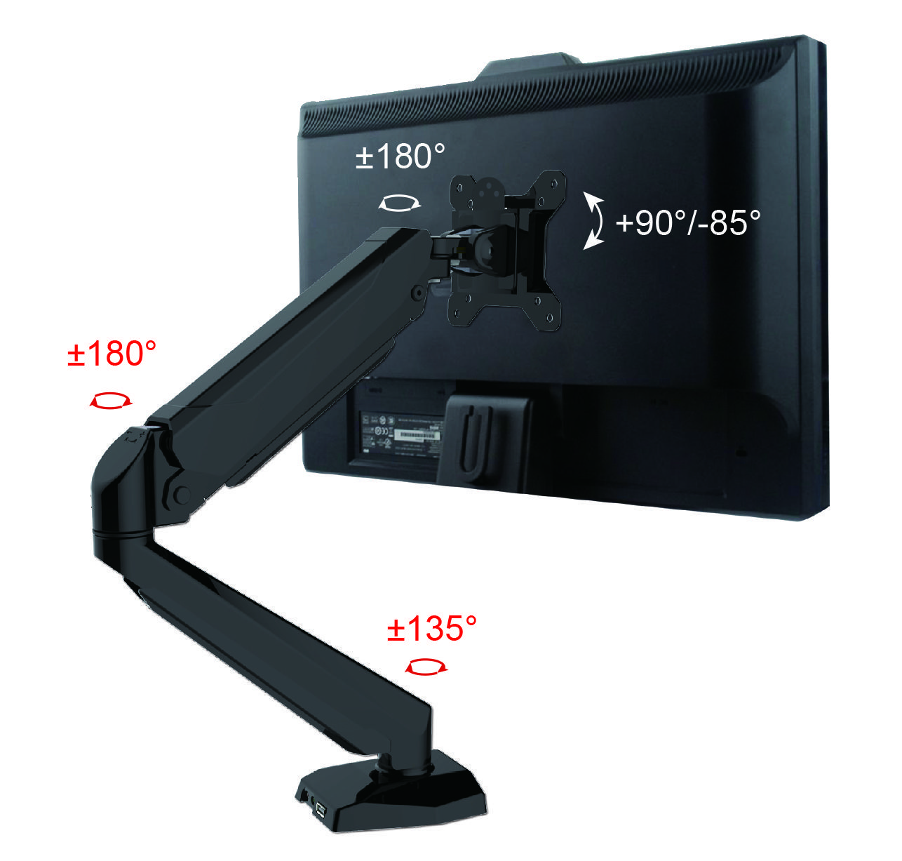 HFTEK® – Monitorarme für einen Bildschirm (HF212GB) – Bild 4