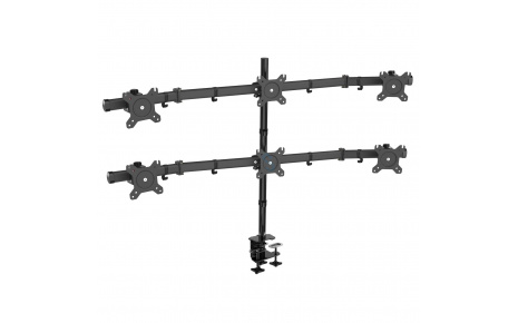 HFTEK® – Tischhalterung für 6 Bildschirme von 15 bis 27 Zoll (HF360C)