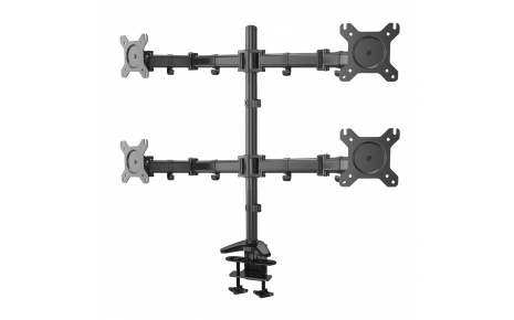 HFTEK® – Tischhalterung für vier Bildschirme von 13 bis 27 Zoll (HF49DB)