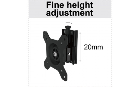 HFTEK® - VESA Mount-Kopf / Zubehör für Monitorhalterungen mit VESA-Löcher 75x75 / 100x100 (MPVS)