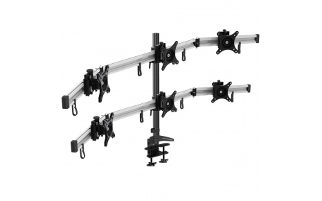 HFTEK® – Monitorhalterung für 6 Bildschirme (MP260C-N)