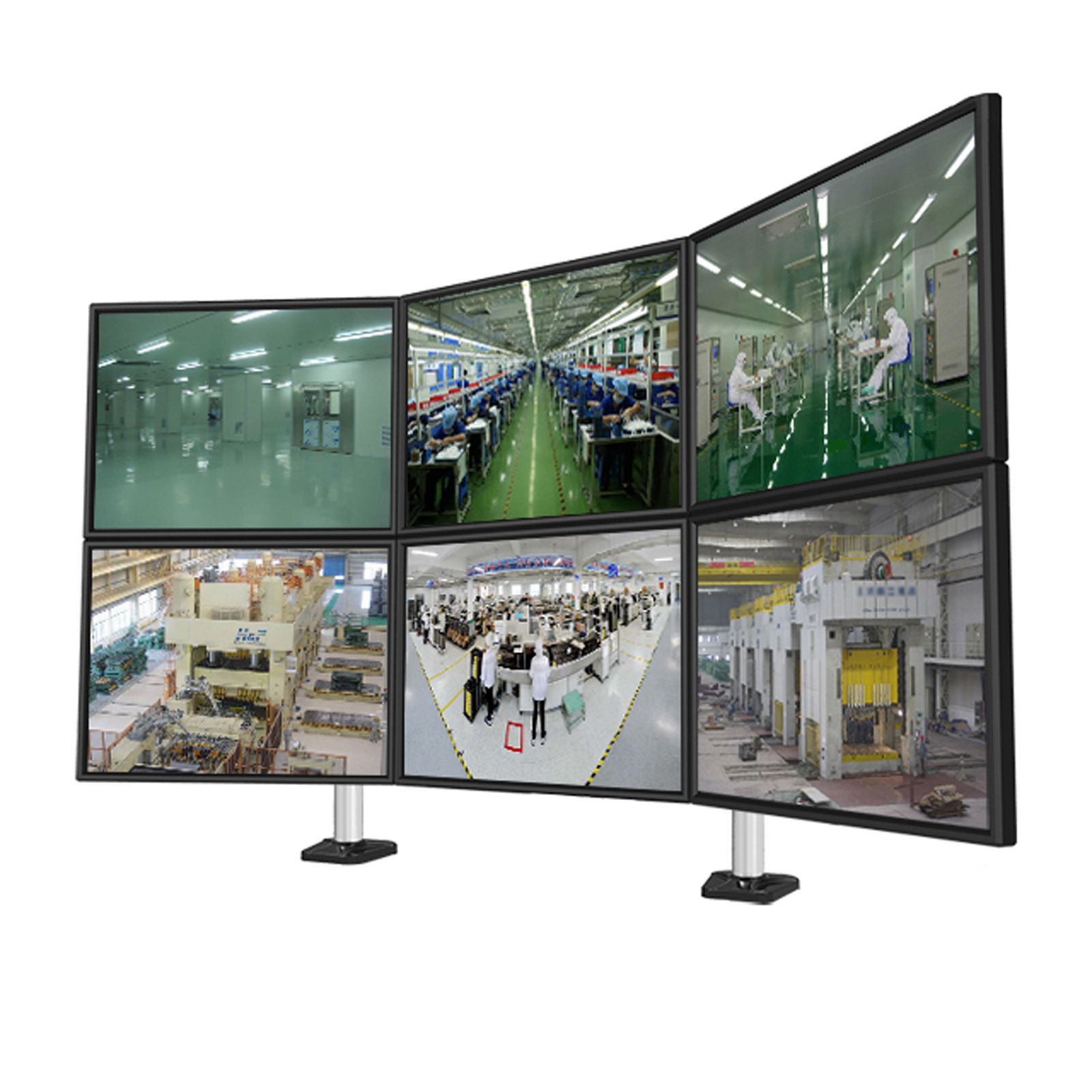 HFTEK® – Monitorhalterung für 6 Bildschirme (MP260C-N) – Bild 3