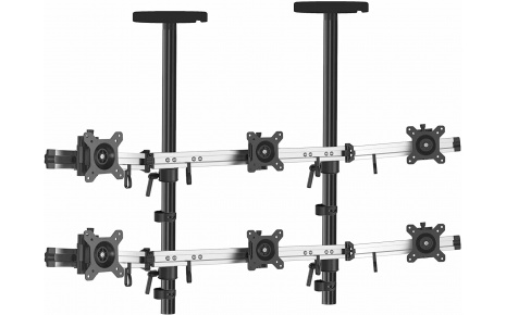 HFTEK® – Deckenhalterung für sechs Bildschirme (MP260DM70-N)