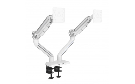 HFTEK® – Ergonomische Dual Monitor Halterung bis 37 Zoll (HF24G06U)