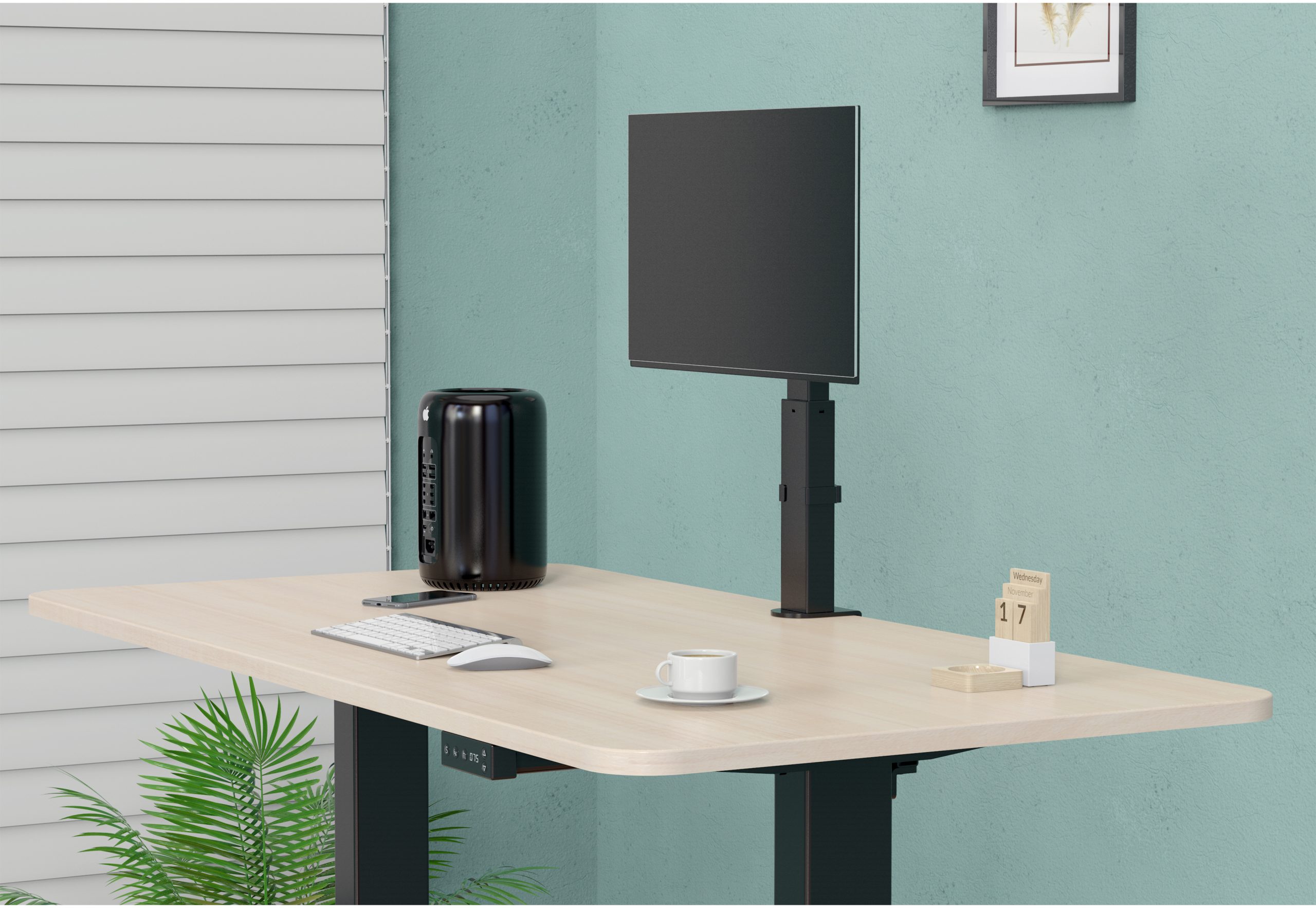 HFTEK® – Höhenverstellbarer Monitorarm für Bildschirmgrößen von 13-32 Zoll (HF24A20) – Bild 2