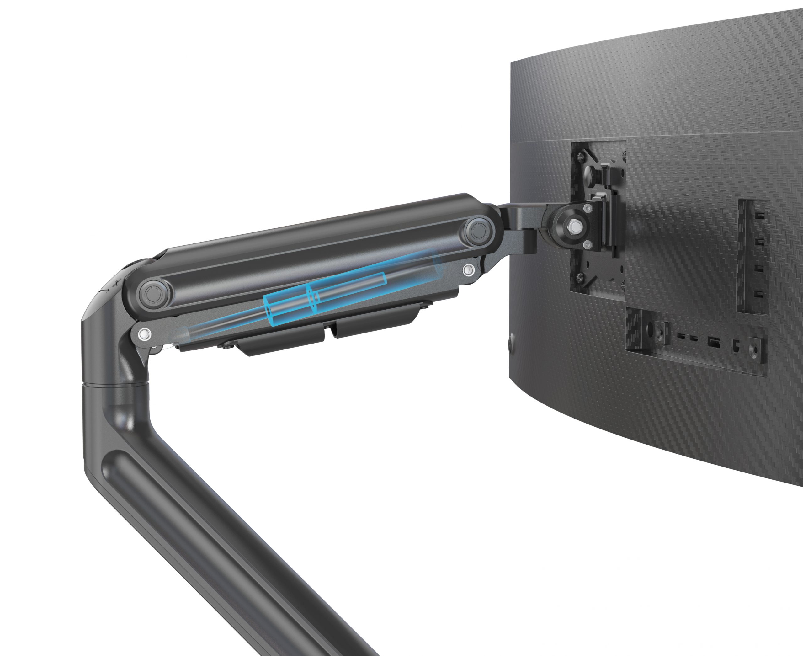 HFTEK® –  Monitor Halterung für 1 Monitor bis 49 Zoll Curved Bildschirm (HF24G07U) – Bild 3