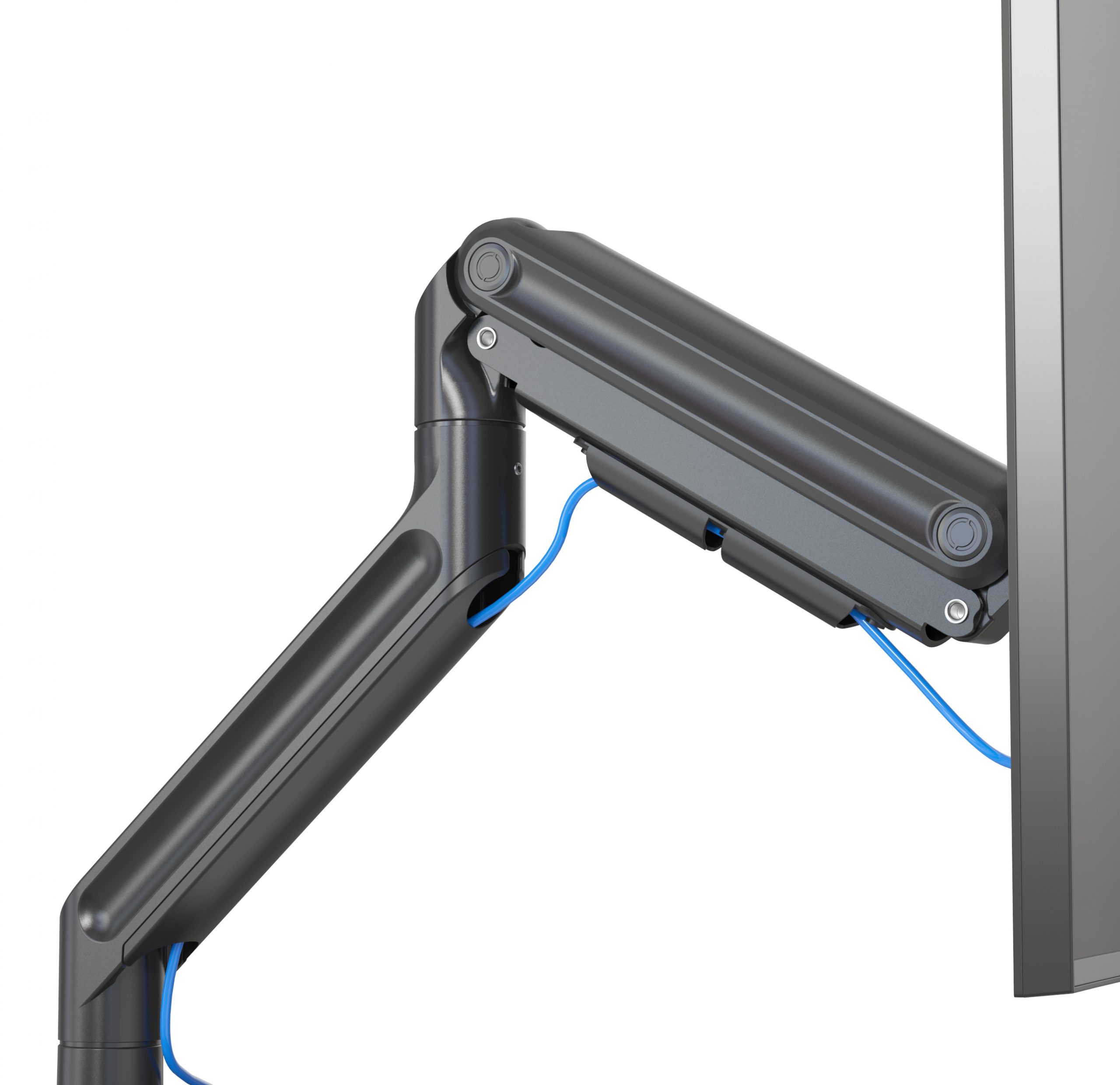 HFTEK® –  Monitor Halterung für 1 Monitor bis 49 Zoll Curved Bildschirm (HF24G07U) – Bild 4