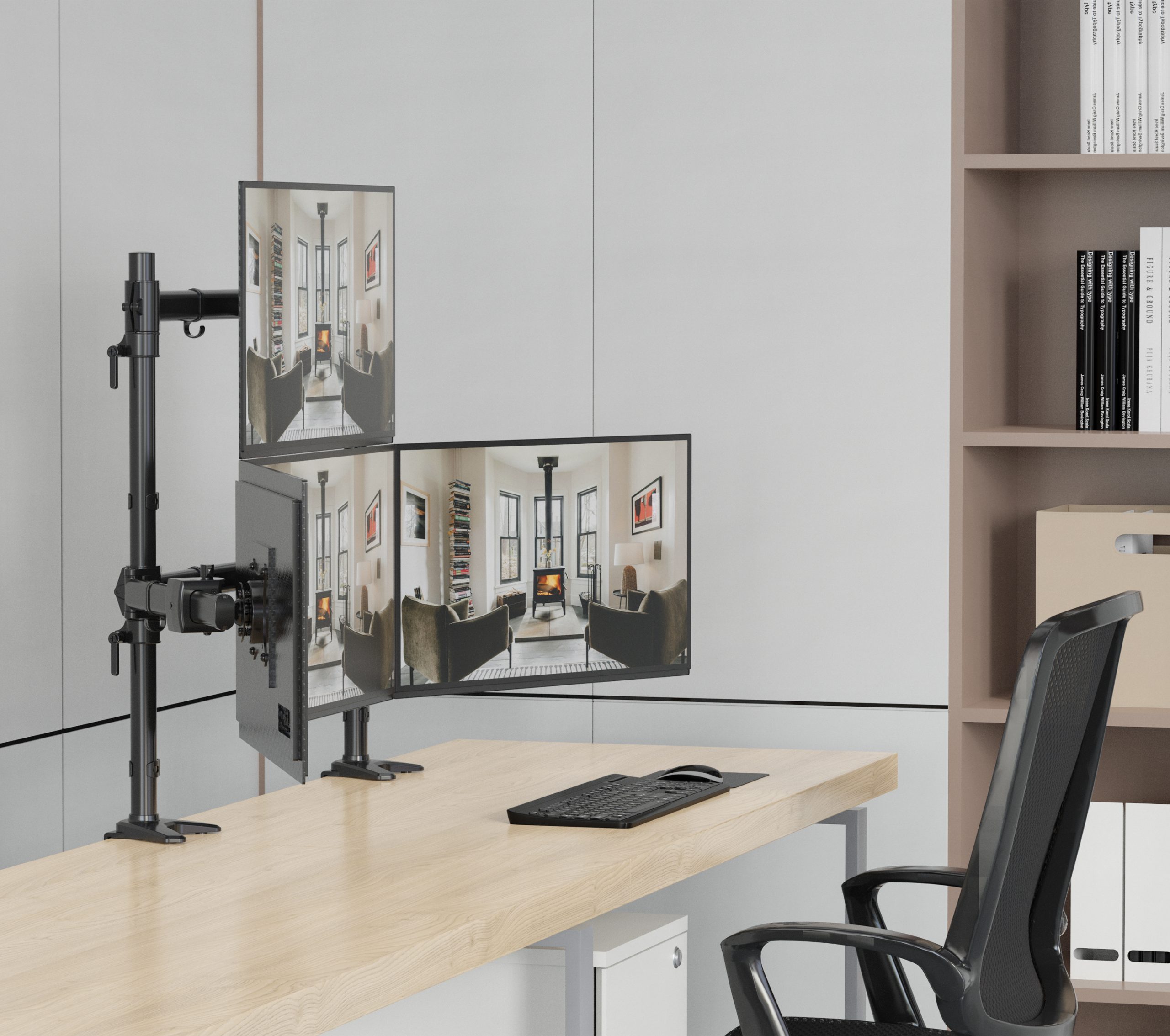 HFTEK® – Tischhalterung für 9 Monitore von 15 bis 27 Zoll (MS929C-N) – Bild 10
