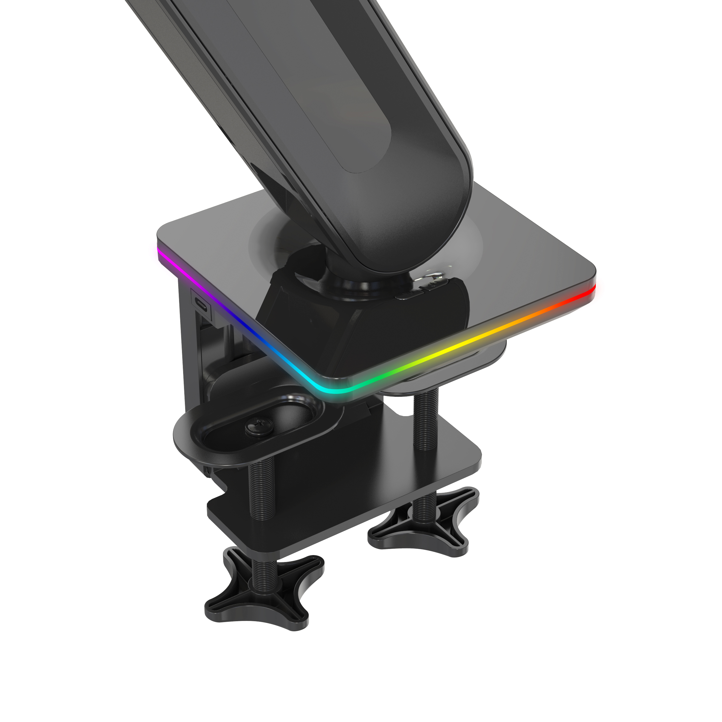 HFTEK® – Ergonomischer Einzelmonitorarm bis 44 Zoll und 15kg (HF24G08RU) – Bild 5