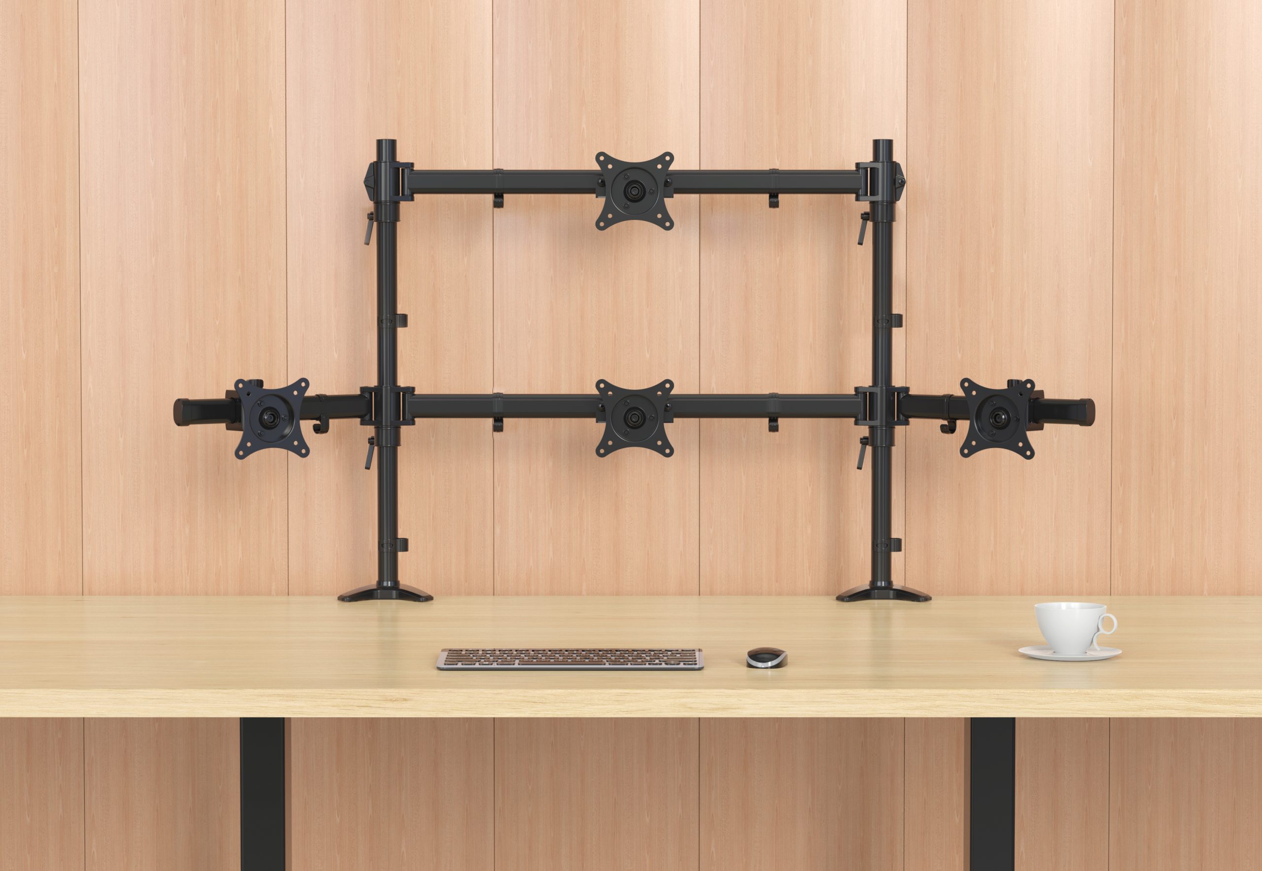 HFTEK® – Tischhalterung für 9 Monitore von 15 bis 27 Zoll (MS929C-N) – Bild 5