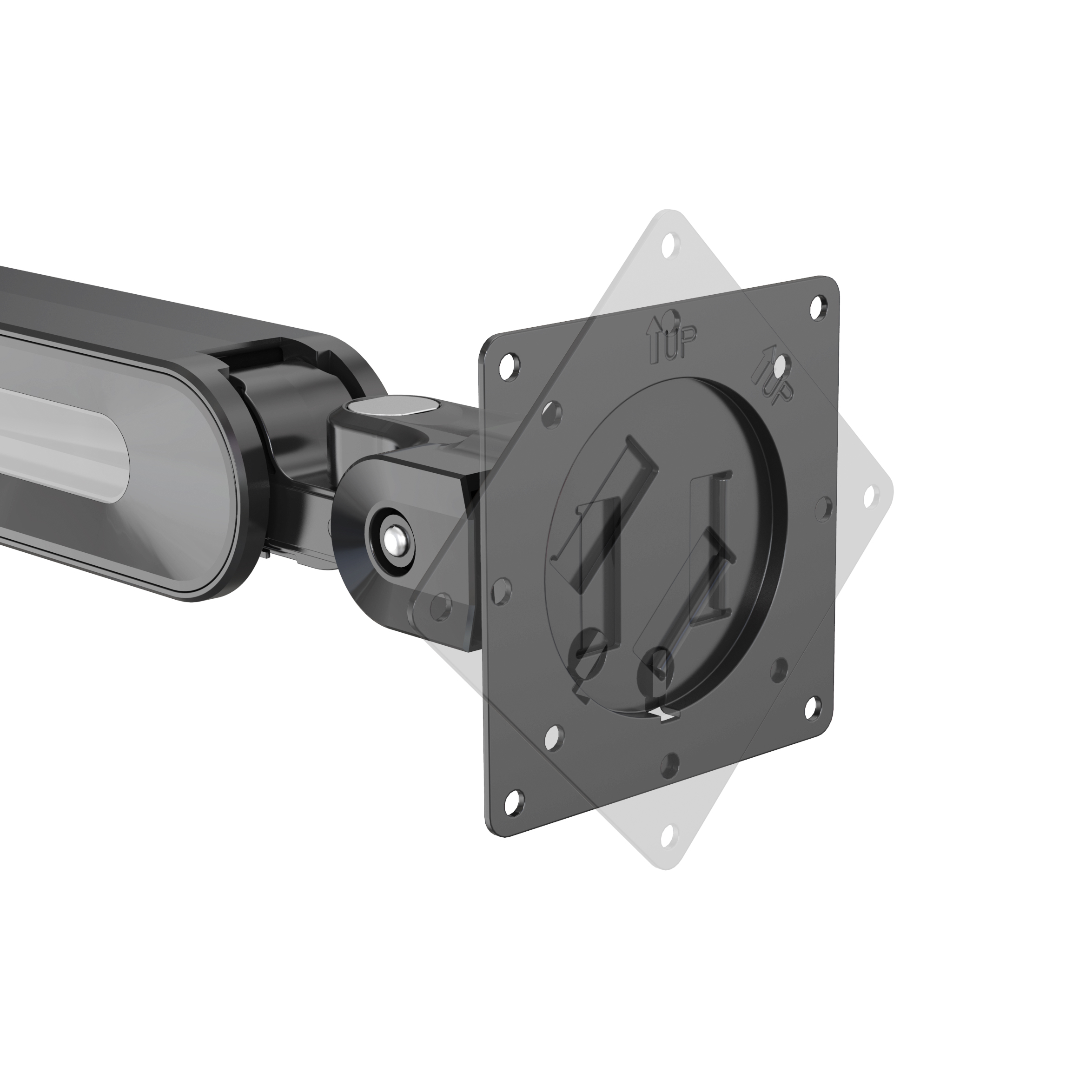 HFTEK® – Ergonomischer Einzelmonitorarm bis 44 Zoll und 15kg (HF24G08RU) – Bild 9