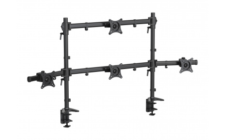 HFTEK® – Tischhalterung für 4 Bildschirme von 15 bis 34 Zoll (MS424C-N)