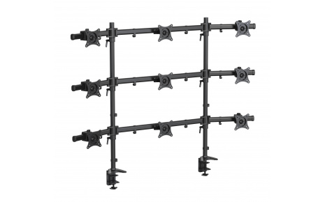 HFTEK® – Tischhalterung für 9 Monitore von 15 bis 27 Zoll (MS929C-N)