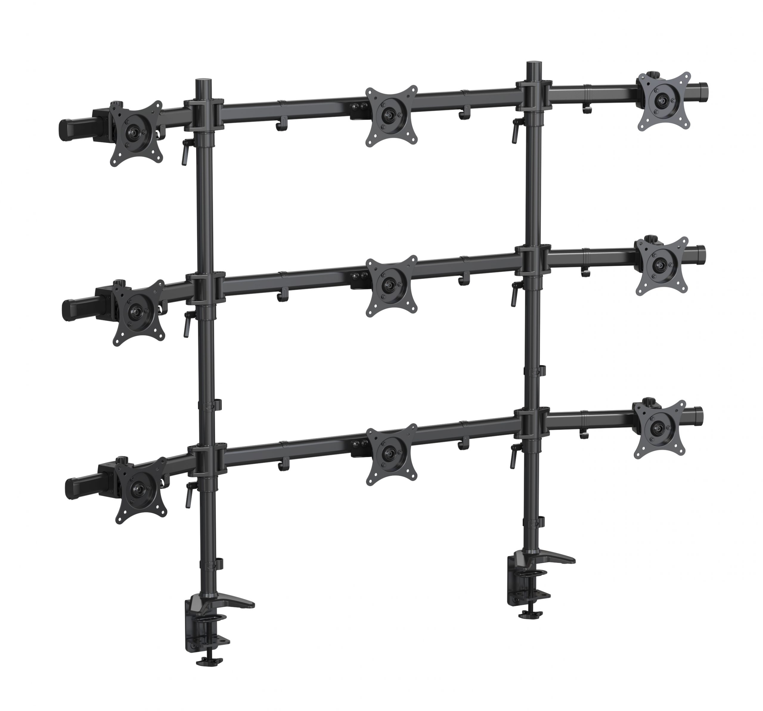 HFTEK® – Tischhalterung für 9 Monitore von 15 bis 27 Zoll (MS929C-N)