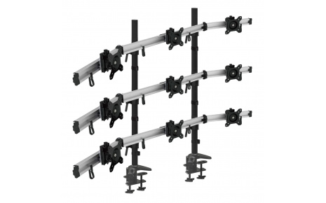 HFTEK® – Monitorhalterung für 9 Bildschirme (MP290C-N)