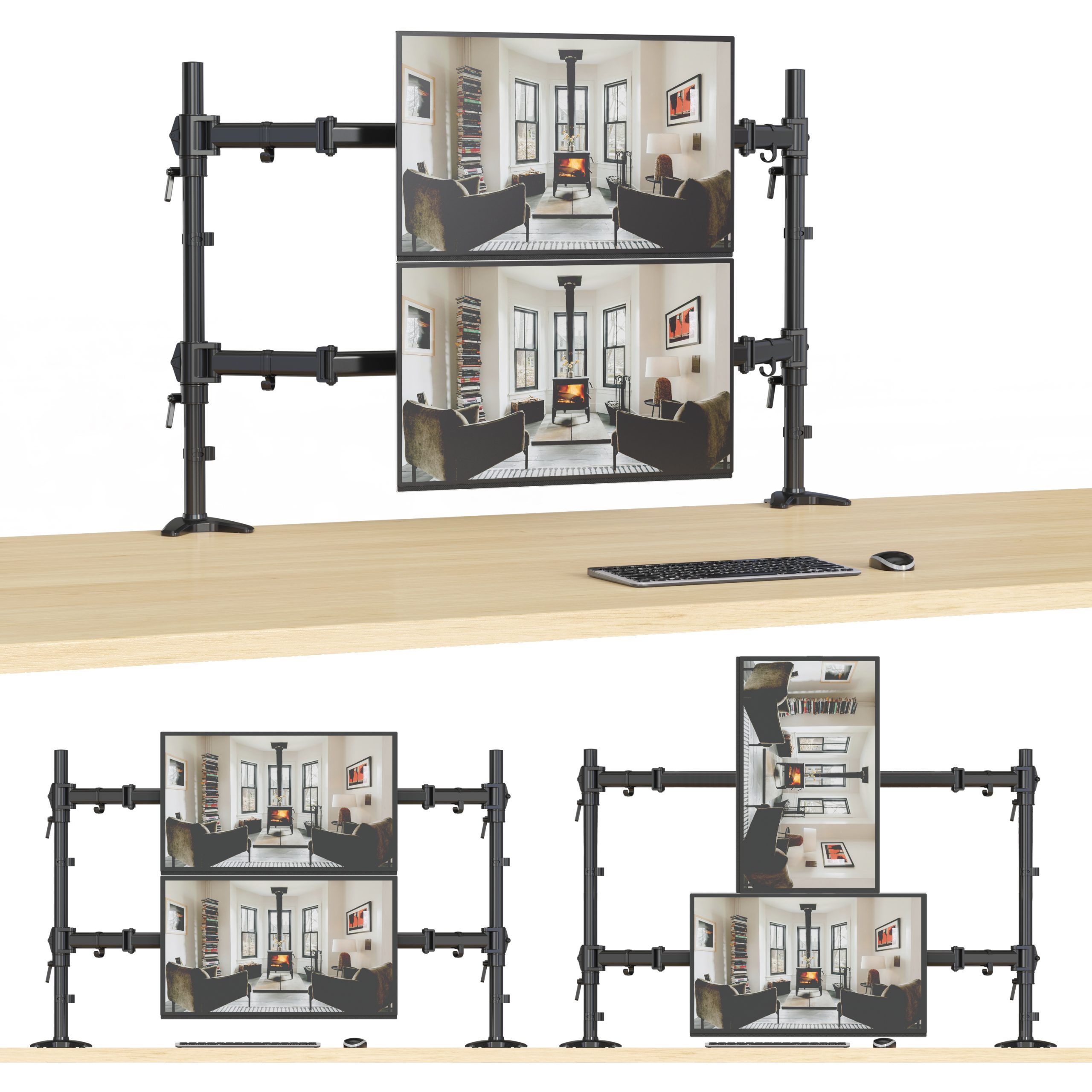 HFTEK® – Tischhalterung für Monitore von bis 34 Zoll  (MS622C-N) – Bild 9