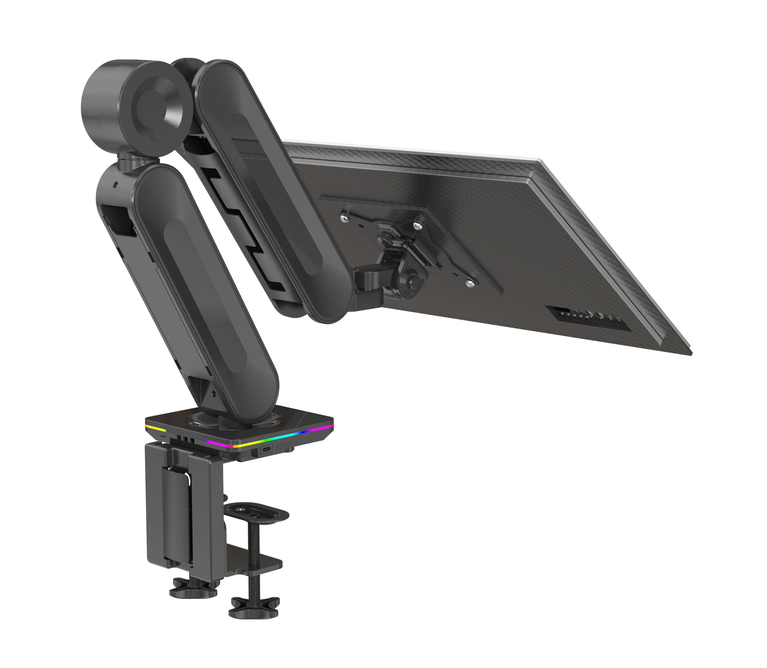 HFTEK® – Ergonomischer Einzelmonitorarm bis 44 Zoll und 15kg (HF24G08RU) – Bild 6