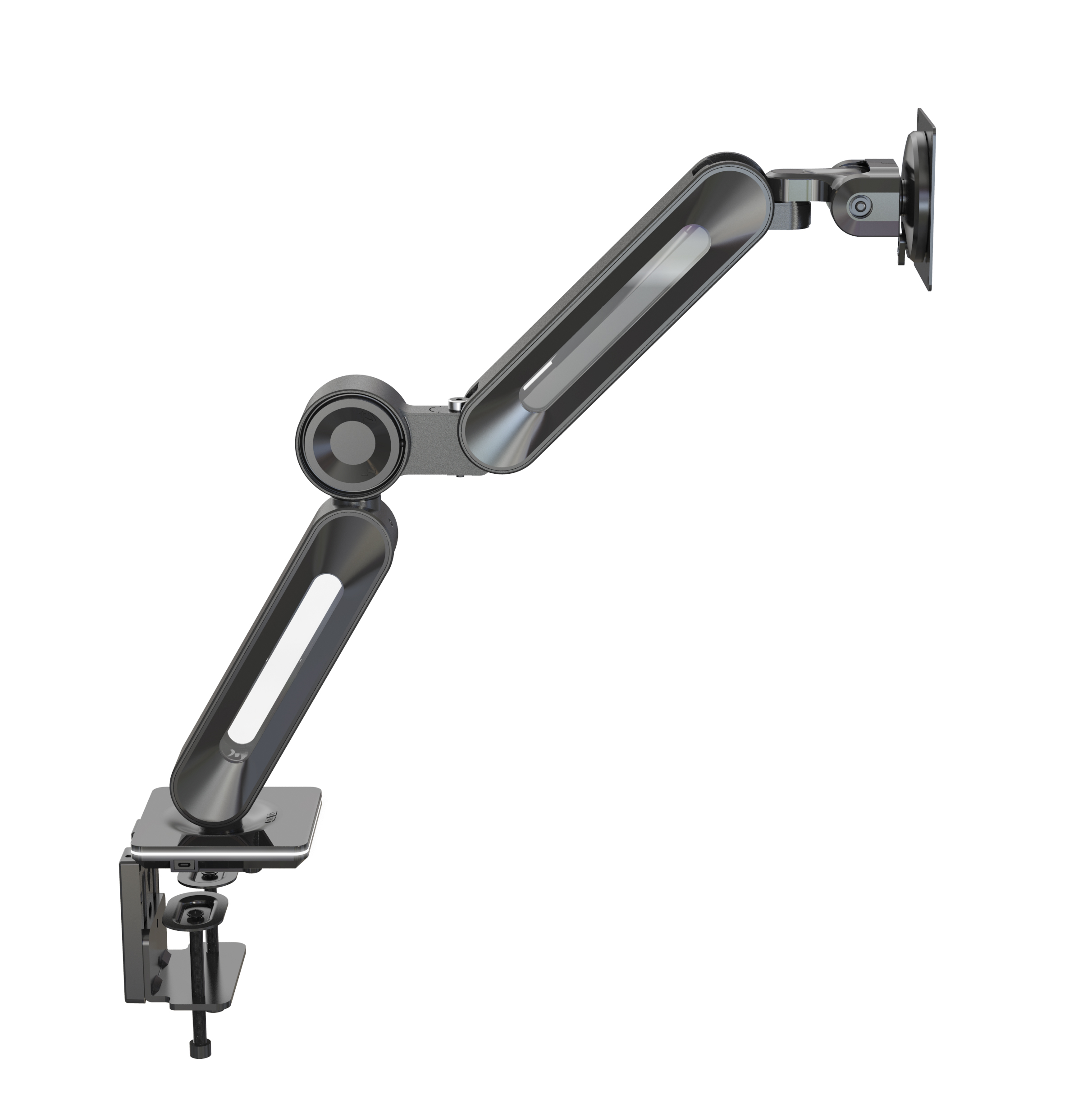 HFTEK® – Ergonomischer Einzelmonitorarm bis 44 Zoll und 15kg (HF24G08RU)